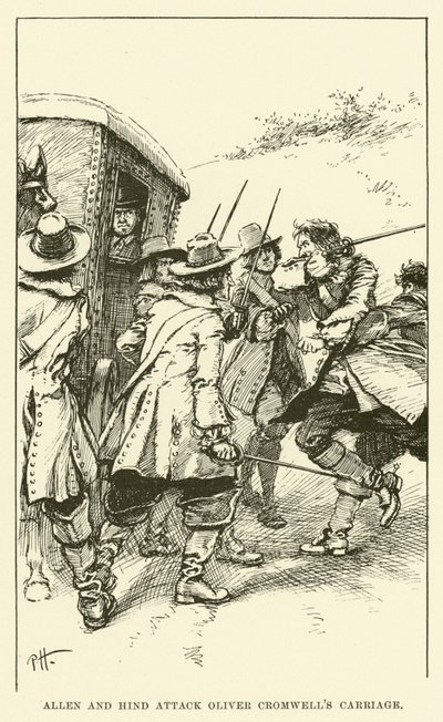 Allen and Hind Attack 奥利弗·克伦威尔的马车（雕刻） 作者 保罗·哈迪