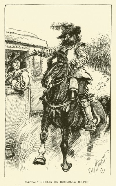豪恩斯洛希思 (Hounslow Heath) 上的达德利船长 (雕刻) 作者 保罗·哈迪