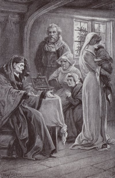 查尔斯·雷德（Charles Reade）的回廊和壁炉插图 作者 保罗·哈迪