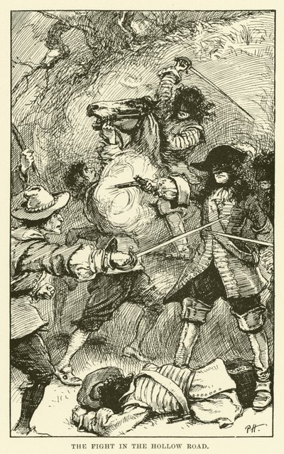 The Fight in the Hollow Road (engraving) 作者 保罗·哈迪