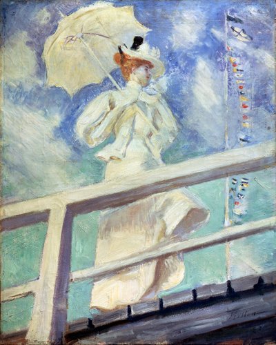 白衣女子》，19世纪末。   作者 保罗·赫勒