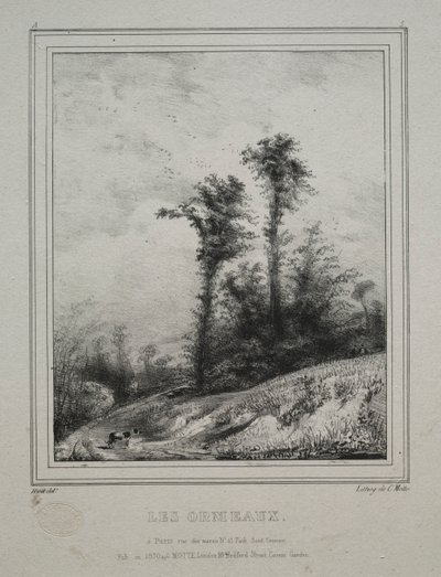 景观：幼榆树，1829年。 作者 保罗·休特