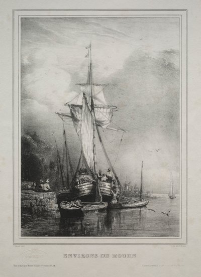 六个海军陆战队：1832年在法国鲁昂附近。 作者 保罗·休特