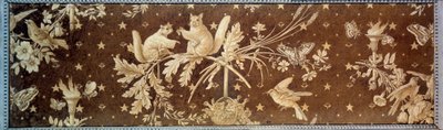 松鼠 保罗-韦特（1803-1869）在Jouy的帆布盒上的绘画 19世纪巴黎，装饰艺术 作者 保罗·休特