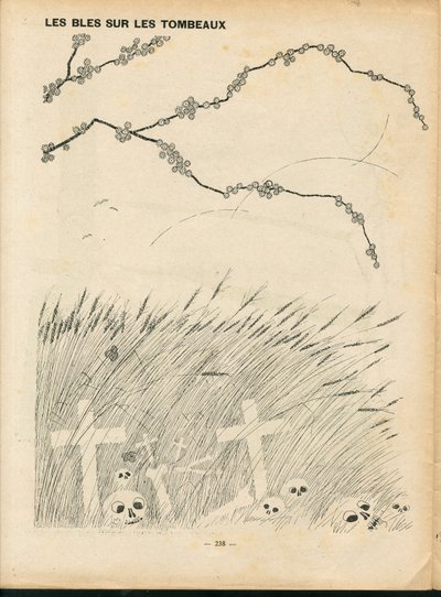La Baionnette, 讽刺性的B&W照片 作者 保罗·伊里贝（Paul Iribe）
