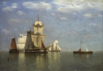 1869年法拉盛附近的船只 作者 保罗·让·克莱斯