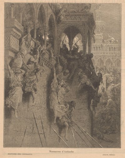 Val van Antiochië
安提阿大屠杀（物品上的标题） 作者 Adolphe François Pannemaker（拒绝署名）