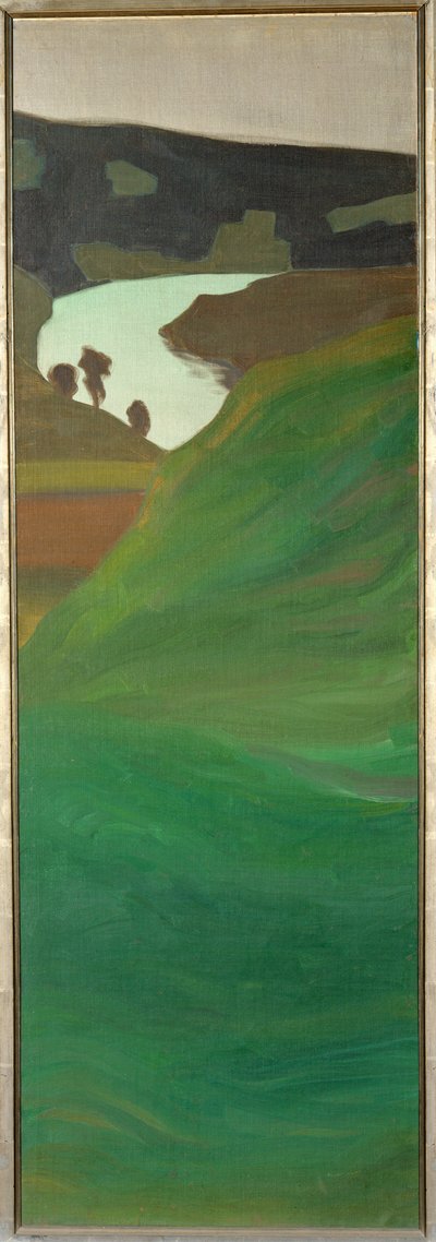 瑞士阿勒河风光（布面油画） 作者 保罗·克莱