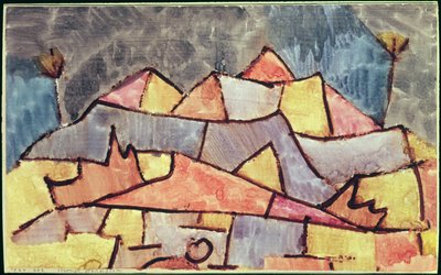 朴素的山形 作者 Paul Klee