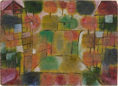树木与建筑--节奏 (Tree and Architecture--Rhythms) 作者 Paul Klee