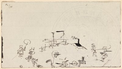 活泼的海滩，1926年。 作者 保罗·克莱