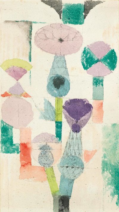 1918年沉思蓟花。 作者 保罗·克莱