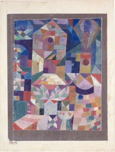 城堡花园，1919年。 作者 Paul Klee