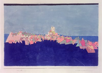 珊瑚礁上的城堡 作者 Paul Klee