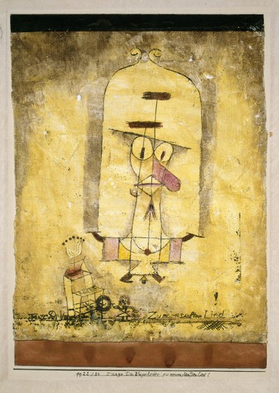 《向我的软歌跳舞你的怪物》，1922年。 作者 保罗·克莱