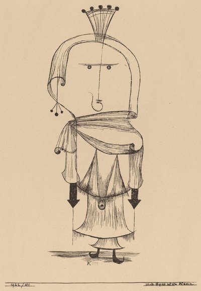 带梳子的女巫 带梳子的女巫》，1922年。 作者 保罗·克莱
