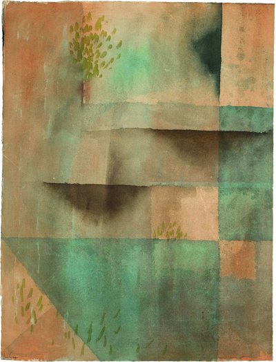 墙墙，1929年。 作者 Paul Klee