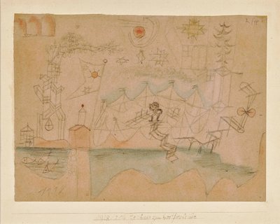 租船的图纸，1918年。 作者 保罗·克莱