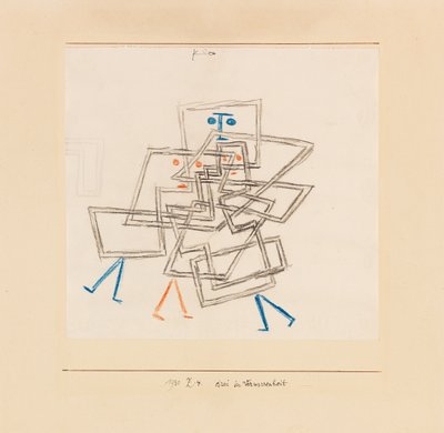 混乱中的三人》，1930年。 作者 保罗·克莱