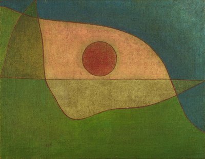 沉默的凝视 Blick der Stille, 1932. 作者 保罗·克莱