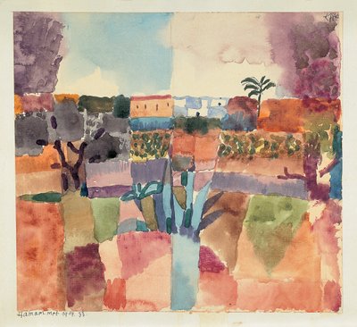 哈马马特，1914年。 作者 Paul Klee
