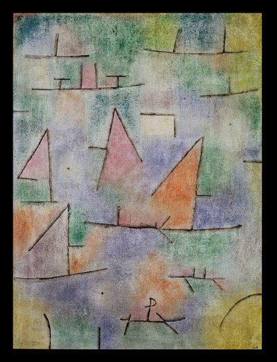 有帆船的港口 作者 Paul Klee