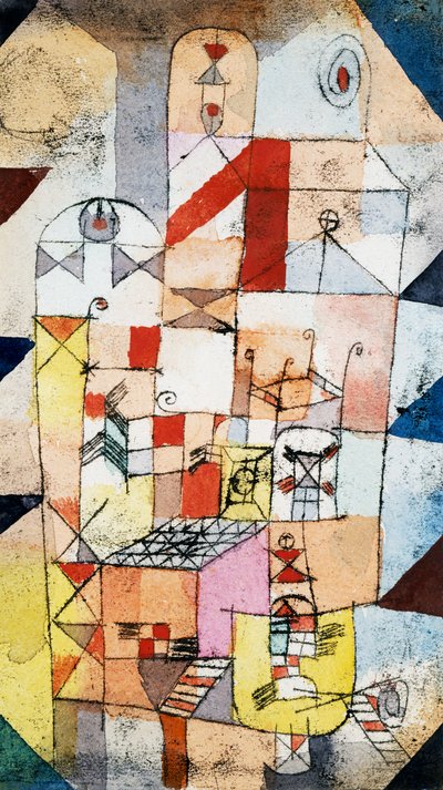 房屋内部，约 1919 年 作者 Paul Klee