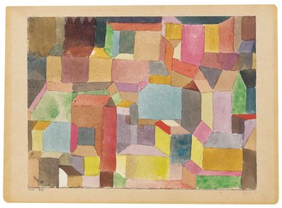 中世纪小镇 作者 Paul Klee