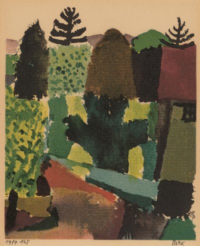 公园，1920年。 作者 保罗·克莱