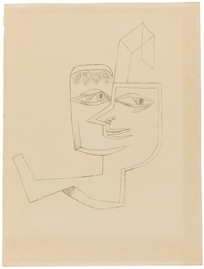 一个冷静的女人的肖像，1919年。 作者 保罗·克莱