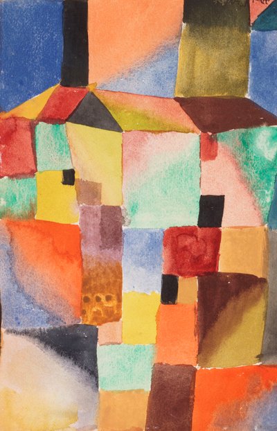 红色/绿色 橙色/蓝色 作者 Paul Klee