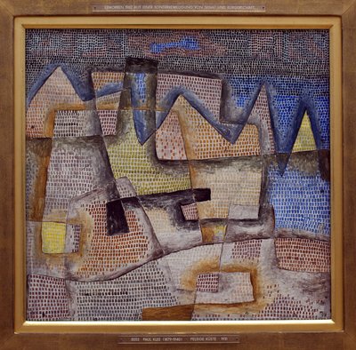 岩石海岸。 保罗·克利（Paul Klee，1879-1940）绘画，布面油画 作者 Paul Klee