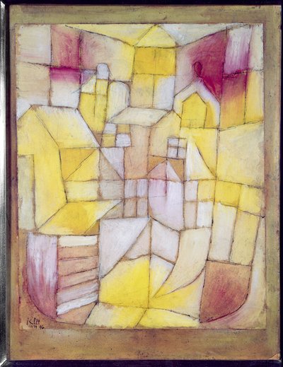 粉色-黄色 作者 Paul Klee