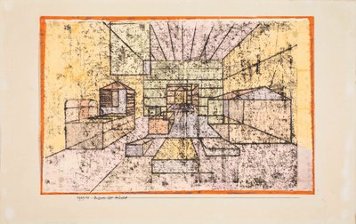 房屋的空间，1921年。 作者 保罗·克莱