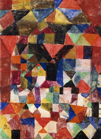Stadtartiger Building; Stadtartiger Aufbau 作者 Paul Klee
