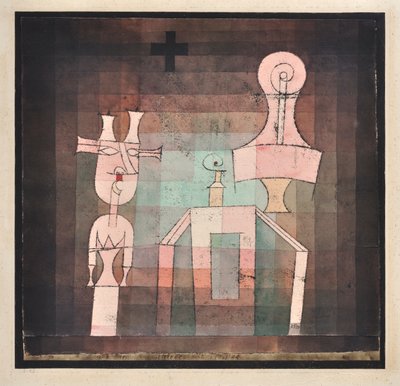 静物与雕塑，静物与雕塑，1923年。 作者 保罗·克莱