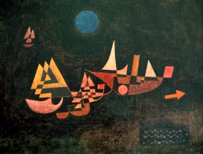 船只离开，1927年 作者 Paul Klee