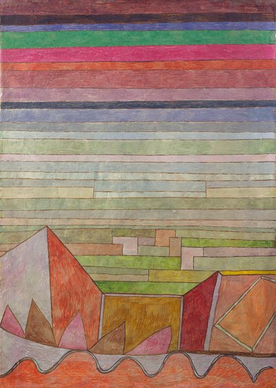 观看肥沃的乡村景色观看水果之乡，1932年。 作者 Paul Klee