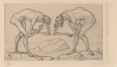Two Men Meet, Each Believing Other to Be of Higher Rank (两个人相遇，都认为对方的地位更高) 作者 保罗·克莱