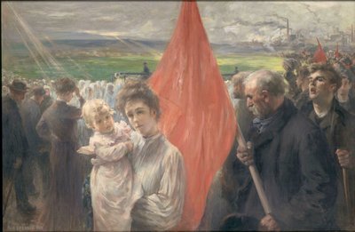 圣旺的一次罢工，1908年。 作者 保罗·路易斯·德兰斯