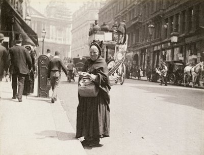 伦敦路德盖特山的卖火柴者，1893年 作者 保罗·马丁
