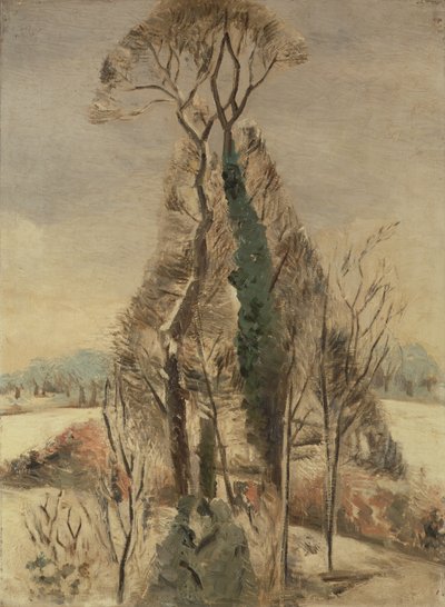 雪中的伊弗-希思（布面油画） 作者 保罗·纳什