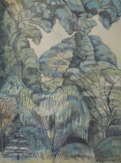 艾弗希思鸟类花园里的树木 作者 保罗·纳什