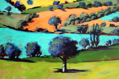 Coombe close up 2 (acrylic on board) 作者 保罗·鲍伊斯