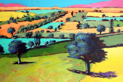 Coombe close up 4 (acrylic on board) 作者 保罗·鲍伊斯