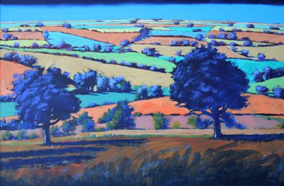 Teme Valley autumn (acrylic on board) 作者 保罗·鲍伊斯