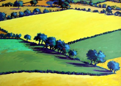Whiteleaved oak close up (acrylic on board) 作者 保罗·鲍伊斯