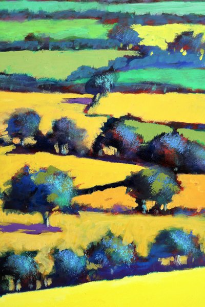 Whiteleaved oak close up 6 (acrylic on board) 作者 保罗·鲍伊斯