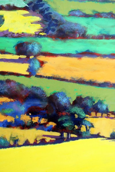 Whiteleaved oak close up 7 (acrylic on board) 作者 保罗·鲍伊斯