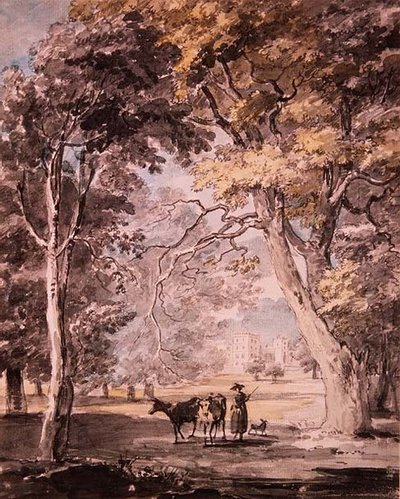 温莎大公园的挤奶女工，约1765-70年 作者 保罗·桑德比